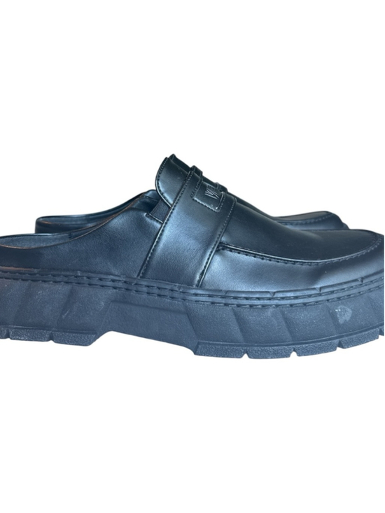 Virón Backless Chunky-Sole Loafer Black Apple Leather Vegan Sustainable EU 42 main image 7